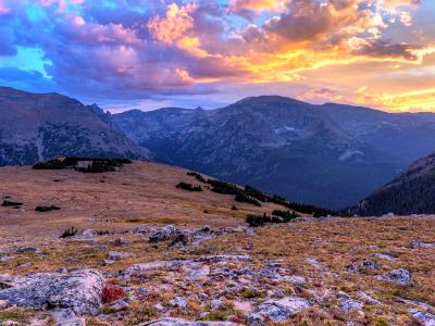 Ute Crossing Alpine Tundra Sunset