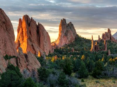 Golden Light in the Garden of the Gods