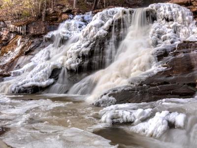 Bastion Falls Winter Icicles