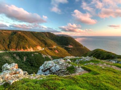 Green Cliffs Overlooking Cabot Trail