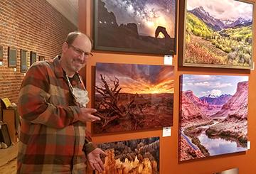 Colin at the Longmont Artsts' Guild Show