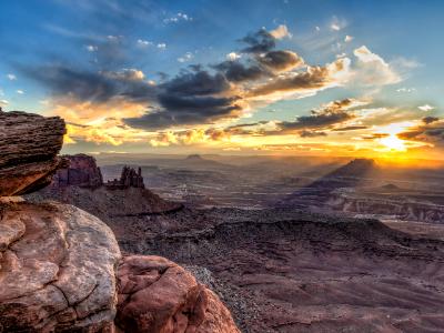 Golden Rays of Sunset from Grand Viewpoint