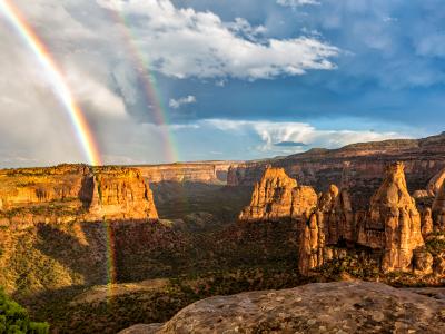 Monument Canyon Double Rainbow