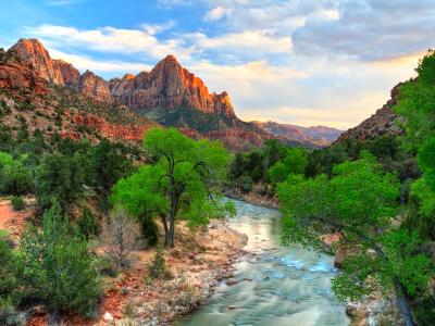 Zion Canyon Sunset HDR