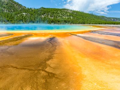 Orange and Turquoise of Grand Prismatic Springs