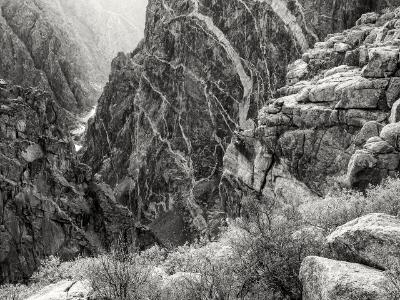 Black Canyon of the Gunnison Painted Wall View