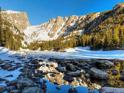 Rocks and Reflections in Dream Lake