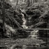 Excelsior Glen Upper Falls BLack & White