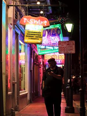 Cool cat on Bourbon Street