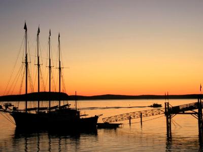 Tall Ship Sunrise in Bar Harbor 2