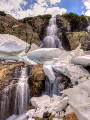 Melting Snow at Timberline Falls