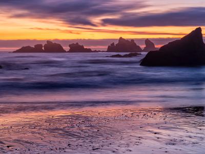 Metallic Sand Reflections