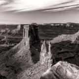 Marlboro Point Canyonlands Sunrise Black and White