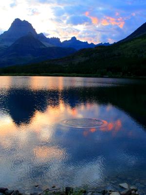 Swiftcurrent Sunset Ripples