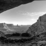 False Kiva Alcove B&W