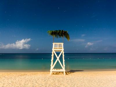 Moonlit Lifeguard Hut