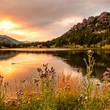 Lily Lake Fiery Sunset