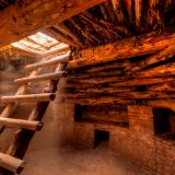 Kiva Ladder and Atmospheric Sunbeams