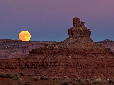 Moonrise in the Valley of the Gods