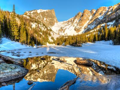 Early Morning on Half Frozen Dream Lake