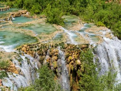 Little Navajo Falls and Travertine Pools