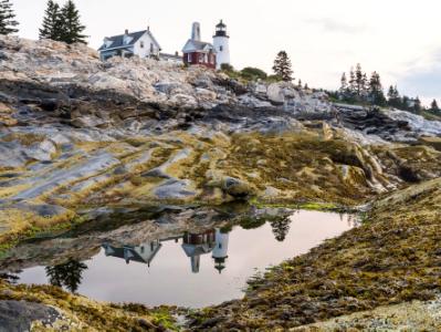 Pemaquid Light Reflected