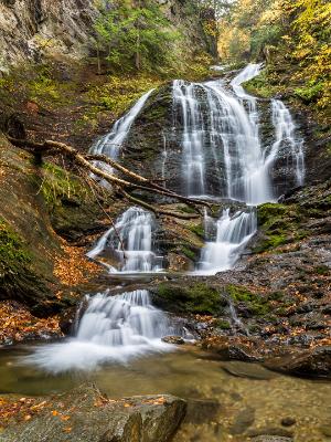 Stowe Moss Glen Falls from Below