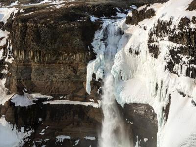 Háifoss Waterfall and Unique Cliffs