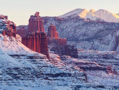 Fisher Towers Snow