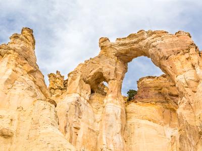 Colorful Sandstrone Double Arch