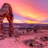 Delicate Arch Vibrant Sunset