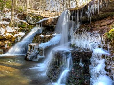 Icy West Kill Falls