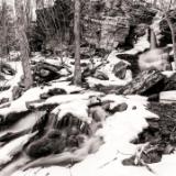 Bushnellsville Falls Black and White