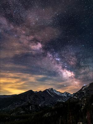 Glacier Gorge Overlook Milky Way