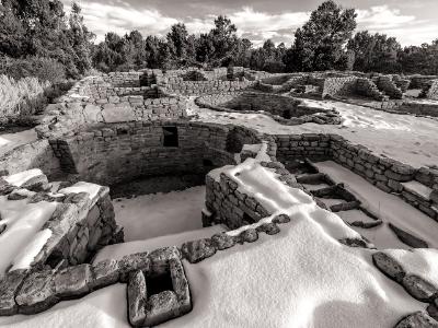 Mesa Verde Coyote Village Black & White