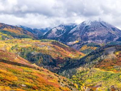 La Sal Mountains Quilt of Many Colors (Click for full width)