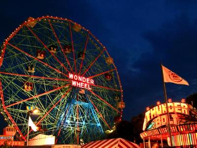 Wonder Wheel at Dusk