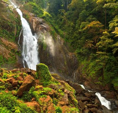 Costa RIcan Rainforest Waterfall