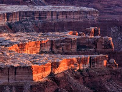 Sunset Glow on the White Rim