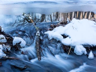 Big Pond Outlet in Winter