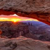 Summer Sunrise Through Mesa Arch