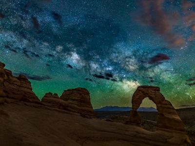 Delicate Arch Summer Night Sky