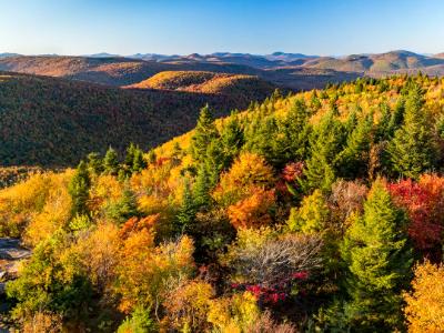 Adirondacks Autumn View from Hadley Mountain (click for full width)