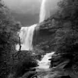 Foggy Kaaterskill Falls (B&W)