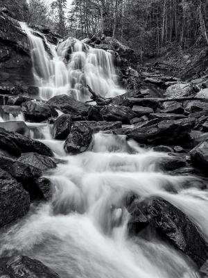 Bastion Falls and Spruce Creek Bastion Falls and Spruce Creek