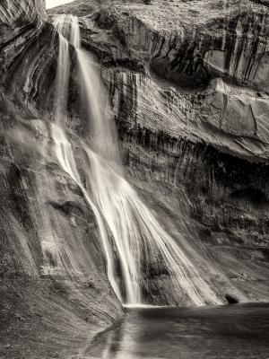 Calf Creek Falls Black and White