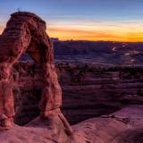 Delicate Arch Sunset Long Exposure