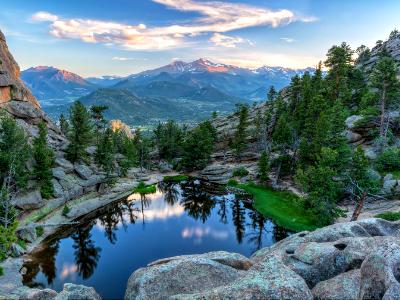 Gem Lake and Longs Peak Sunset