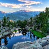 Gem Lake and Longs Peak Sunset