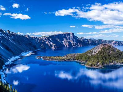 Crater Lake Blue Depths (Click for full width)